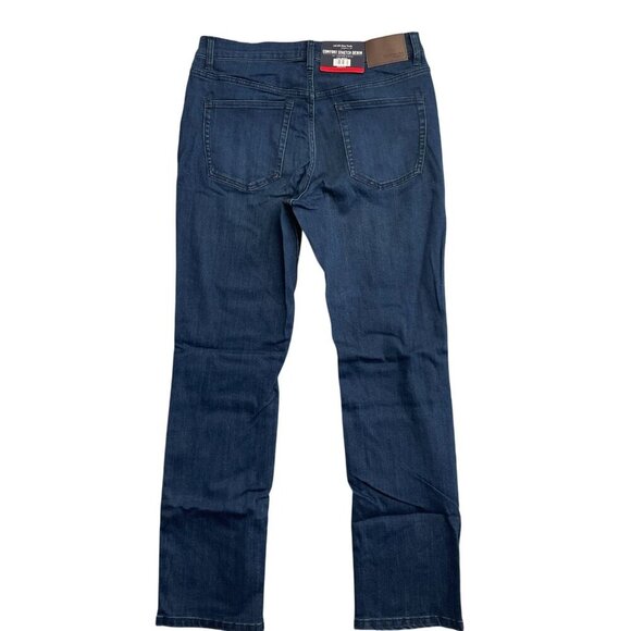 NEW Jachs New York Men's 34X32 Comfort Stretch Denim Jeans Dark Blue - Picture 3 of 6